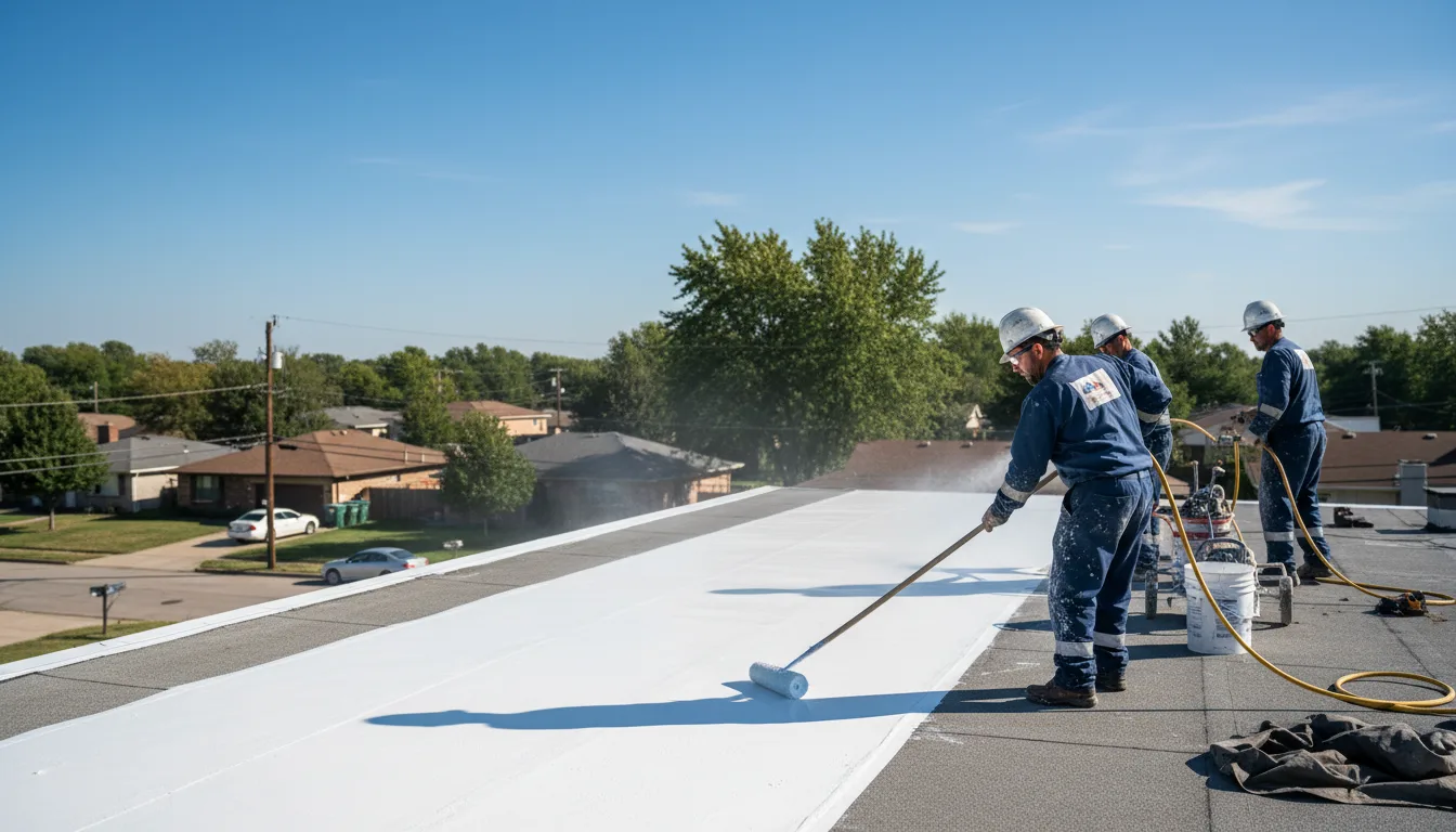 Commercial roof coating in Tylertown, MS near me